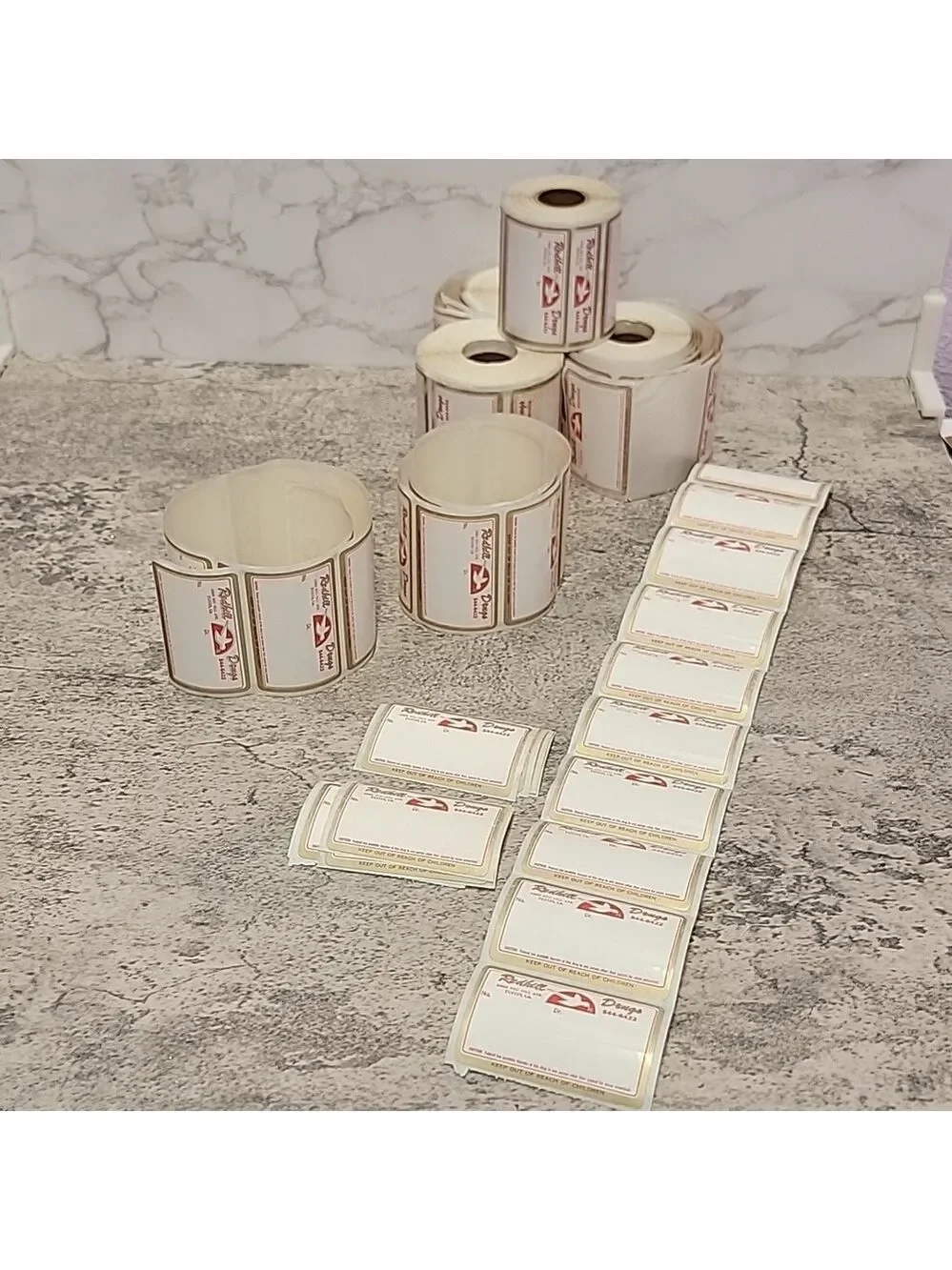 Vintage prescription labels